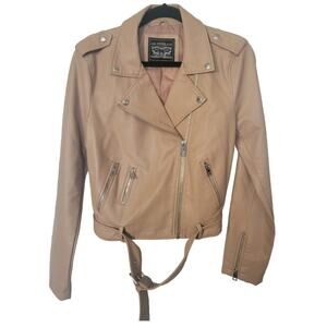 Levi's Faux Leather Tan Jacket Size M